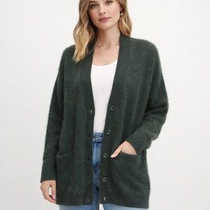 T Tahari Dark Green Women's Cardigan
